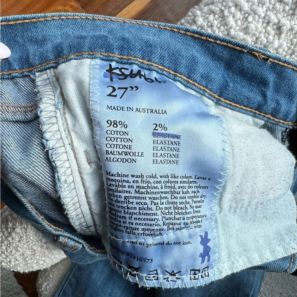 KSUBI 'SKINNY PINS' IN MIKEY BLUE STRETCH JEANS - SIZE 27 - Picture 3 of 6